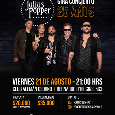 Julius Popper en Osorno Gira 25 años