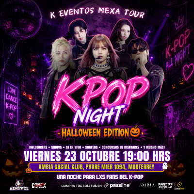 K Eventos Mexa Tour – Monterrey K-Pop Night: Halloween Edition 👻