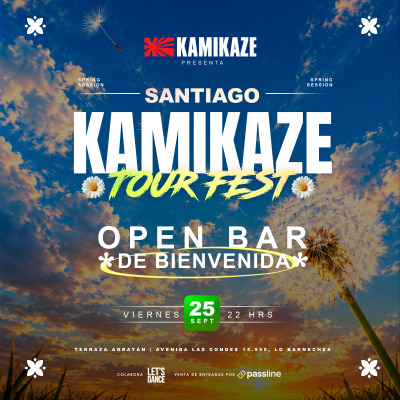 KAMIKAZE TOUR FEST || TERRAZA ARRAYÁN || VIERNES 25 SEPTIEMBRE
