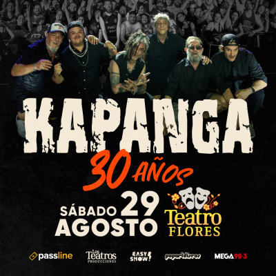 KAPANGA 30 Años - 29 de Agosto de 2026