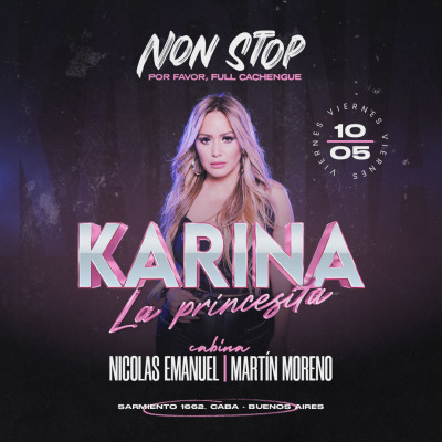 Karina en vivo / viernes 10.5 / by non stop