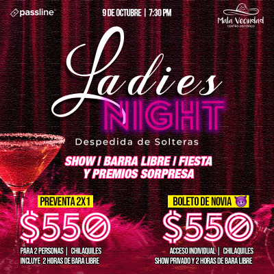 LADIES NIGHT | La despedida de soltera que todas merecen