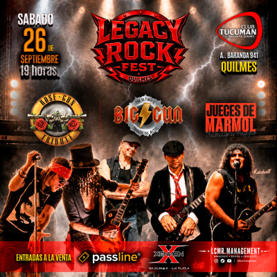 LEGACY ROCK Fest en Quilmes !!! (Sáb 26 Sep - 19 hs.)