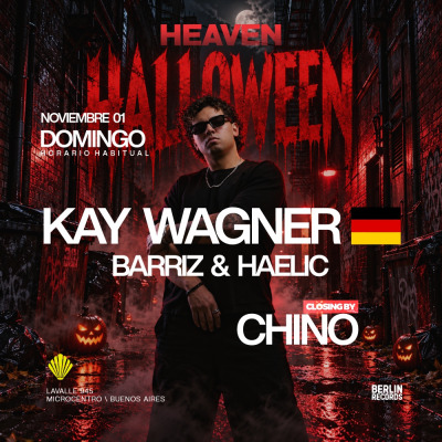 LIGNEE - HALLOWEEN BY HEAVEN - DOMINGO 1 DE NOVIEMBRE - KAY WAGNER 🇩🇪 - BARRIZ & HAELIC - CHINO