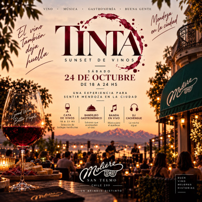Llega TINTA - Sunset de vinos.