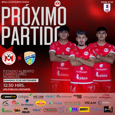 Malleco Unido vs Imperial Unido. Fecha 22