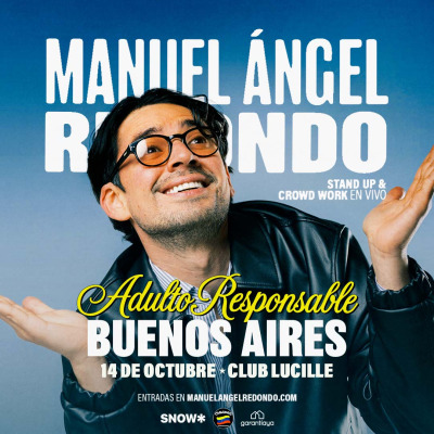 Manuel Angel Redondo presenta Adulto Responsable 14 octubre