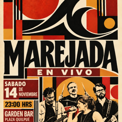 MAREJADA . MUSICA  EN VIVO  COVERS DE LOS 80 Y 90 ROCKLATINO , BRITISH POP