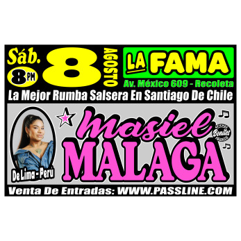 MASIEL MALAGA EN SANTIAGO DE CHILEE