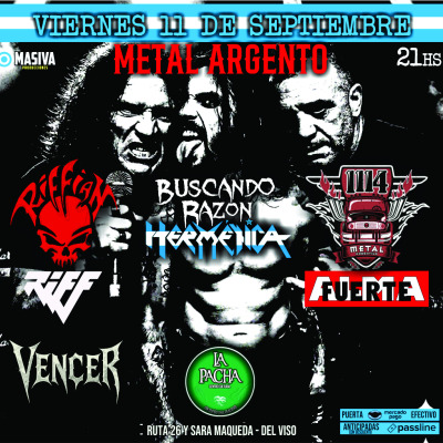 Metal Argento en Del Viso - Hermética-Almafuerte-Riff-Vencer 11/9