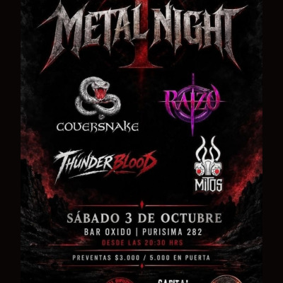 Afiche de Metal Night Oxido
