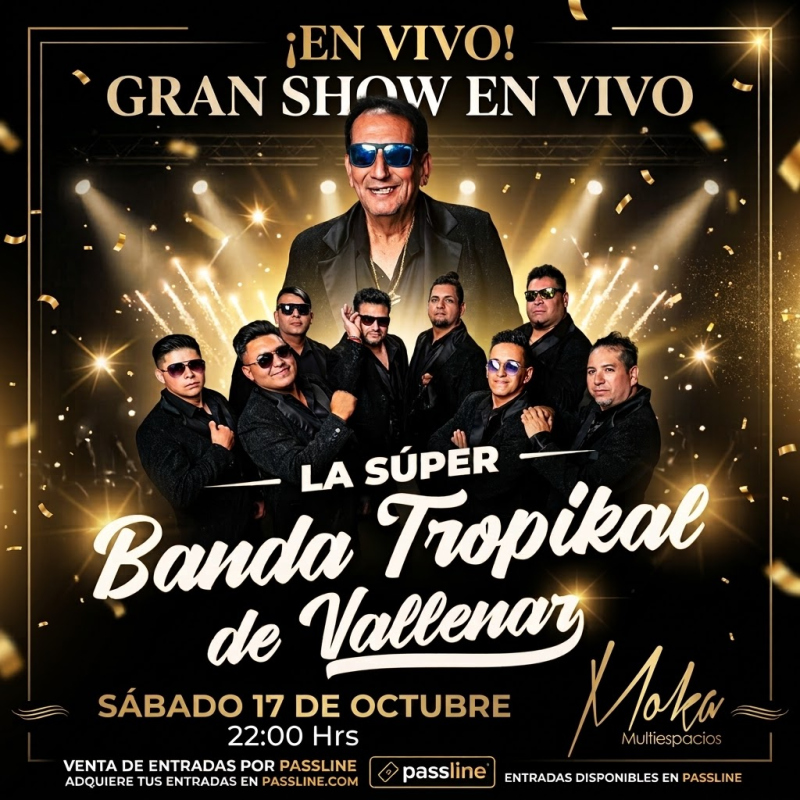 MOKA CLUB presenta BANDA TROPIKAL DE VALLENAR + FIESTA