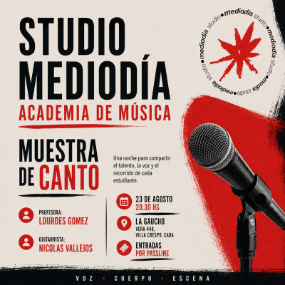 Muestra de canto- STUDIO MEDIODÍA