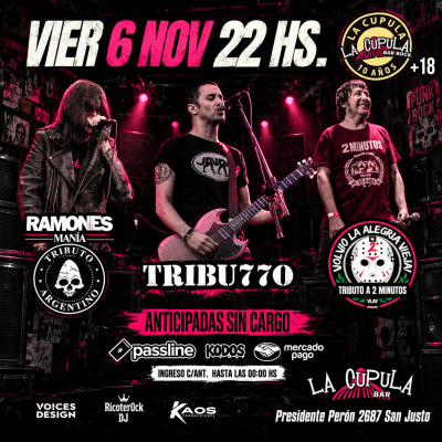 Noche de Tributos Punk en La Cúpula de san justo !