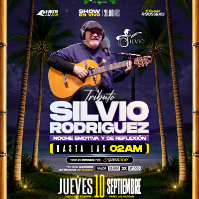 Noche Emotiva y Reflexión Tributo Silvio Rodríguez