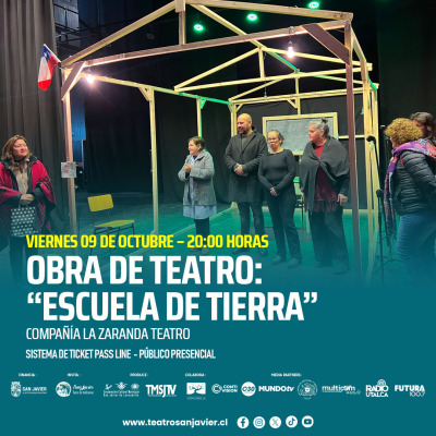 Afiche de Obra de Teatro: Escuela de Tierra