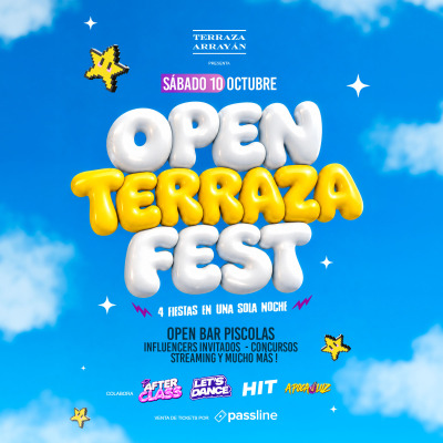 OPEN TERRAZA FEST || TERRAZA ARRAYÁN || SÁBADO 10 OCTUBRE