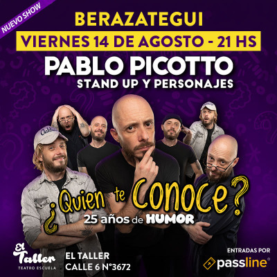 Pablo Picotto en Teatro El Taller