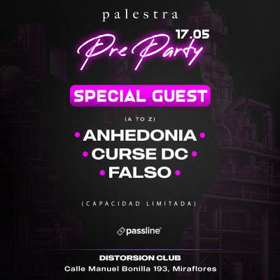 Palestra pre-party 17/05