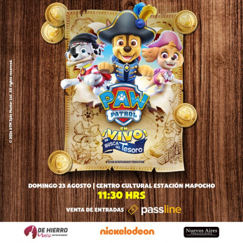 Paw Patrol en Vivo en busca del tesoro