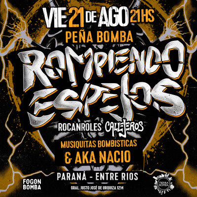 Peña Bomba con Rompiendo Espejos