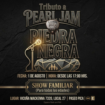 Piedra Negra Tributo a Pearl Jam. Experiencia Familliar.