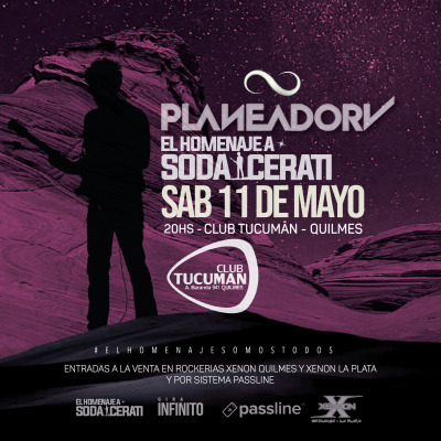 PLANEADOR V vuelve a CLUB TUCUMAN Quilmes (Sab 11 May - 20hs)
