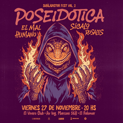 Poseidotica + El Mal Humano + Sicalo + Rosales en El Vivero