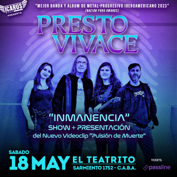 PRESTO VIVACE – Presentacion oficial Nuevo Video Clip