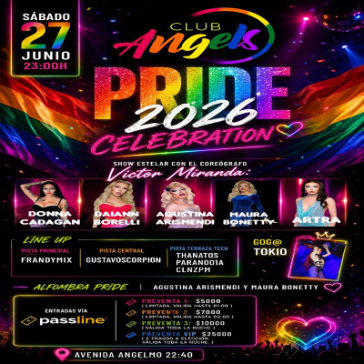 PRIDE 2026 CELEBRATION CLUB ANGELS VIP