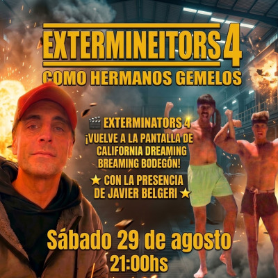 PROYECCIÓN ESPECIAL DE EXTERMINETORS  4 JUNTO A JAVIER BELGERI
