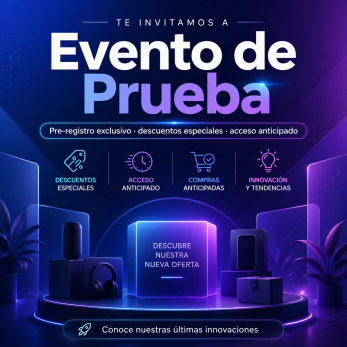 Prueb evento con Pre-Registro de compra