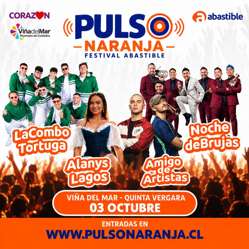 Pulso Naranja Abastible 2026 Viña del Mar