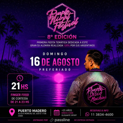 PURPLE NIGHT FESTIVAL 8va EDICION