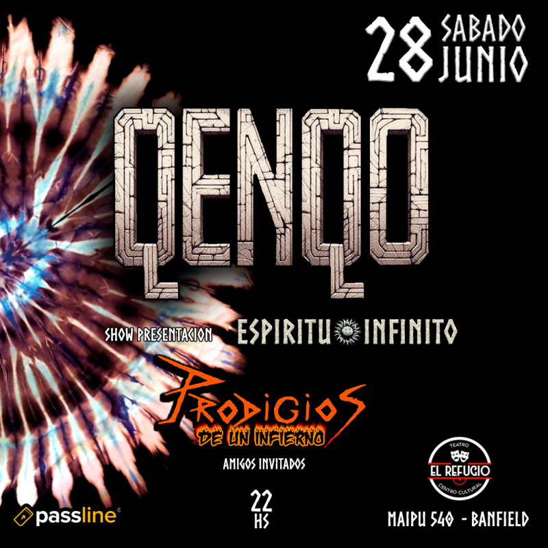 Qenqo presenta Espíritu Infinito en Teatro El Refugio (Banfield)