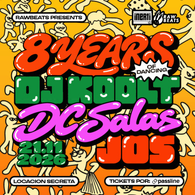 Rawbeats presents 8 years of dancing w Dj Koolt, DC Salas & Jos