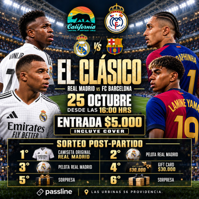 REAL MADRID VS BARCELONA X CALIFORNIA