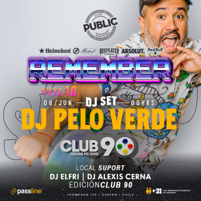 REMEMBER VOL.10 EDICION \\\\\\\CLUB 90\\\\S\\\\\\\ SABADO 6 DE JUNIO  (+CARGO)