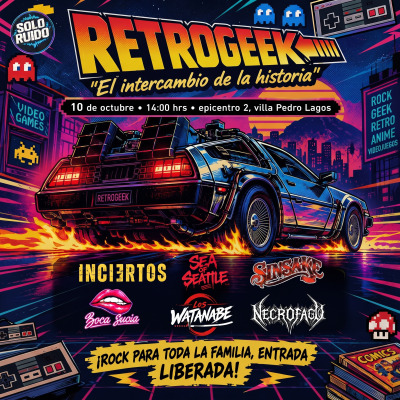 Afiche de RETROGEEK: el intercambio de la historia tocata