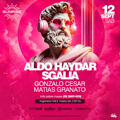 Sab. 12.09  SUNRISE @ CAIX Costa Salguero