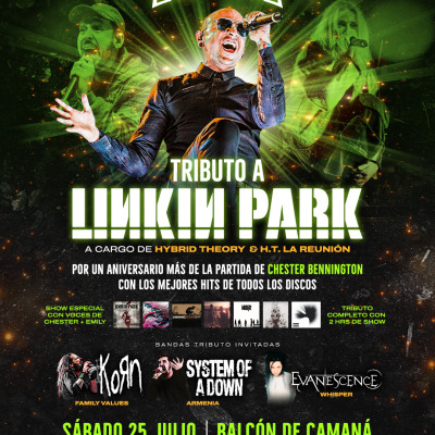SAB 25 JUL - TRIBUTO LINKIN PARK