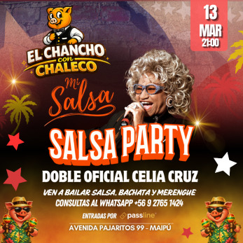 SALSA PARTY – SHOW DOBLE OFICIAL A CELIA CRUZ