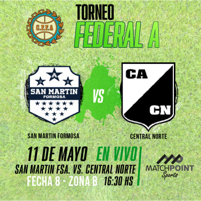 San Martin de Formosa vs. Central Norte