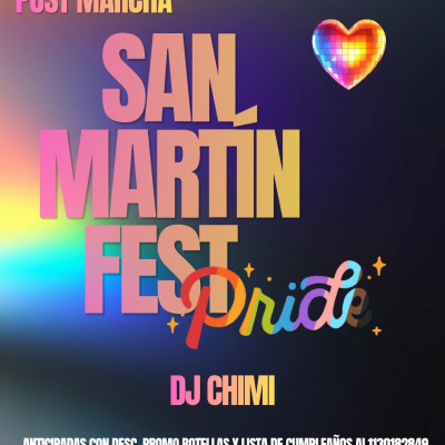 SAN MARTIN FEST PRIDE POST MARCHA