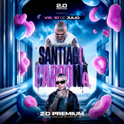 SANTIAGO CARDONA EN 2.0 PREMIUM, VIE. 10 JUL.