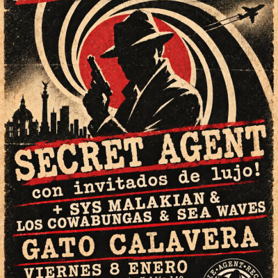 SECRET AGENT + Sys Malakian, Los Cowabungas, Sea Waves