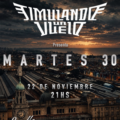 SIMULANDO UN VUELO PRESENTA SU DISCO \MARTES 30\