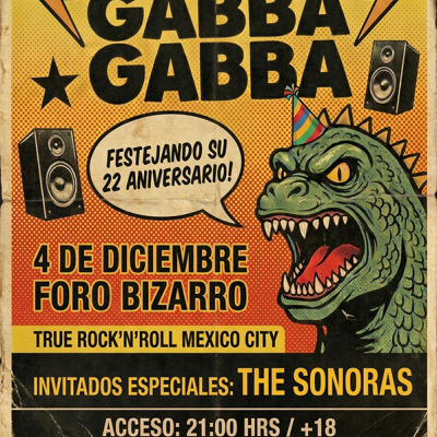 Sonido Gabba Gabba 22 Aniversario