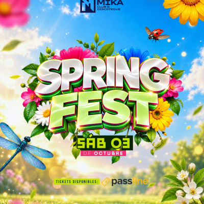 Afiche de SPRING FEST SAB 3 OCTUBRE 🌸