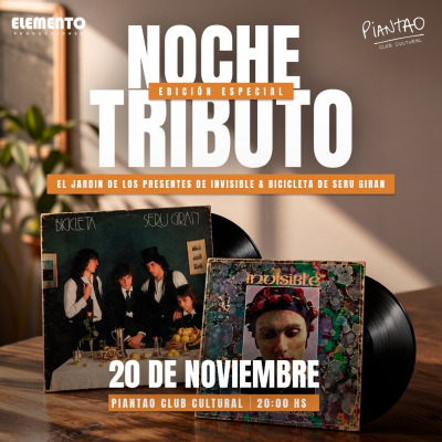 Noche Tributo - Jardin de los presentes & Bicicleta - Edición especial